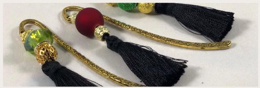 Beaded Book Mark - Gold