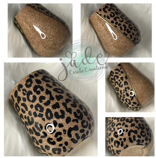 Stemless - Cheetah with Racing Stripes